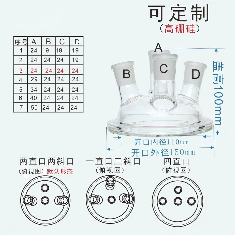 平底玻璃开口反应瓶