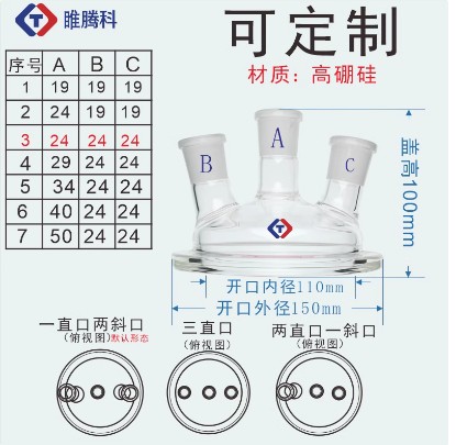玻璃开口反应瓶反应釜的夹子