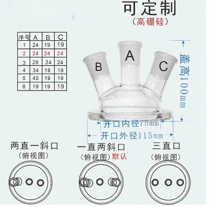 玻璃开口反应瓶反应釜的夹子