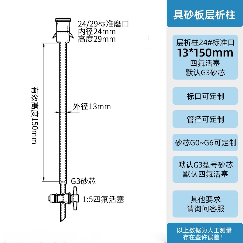具砂板加厚层析柱
