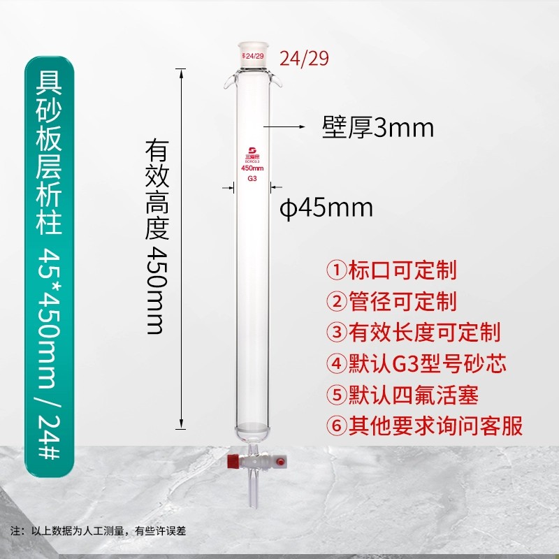 具砂板加厚层析柱