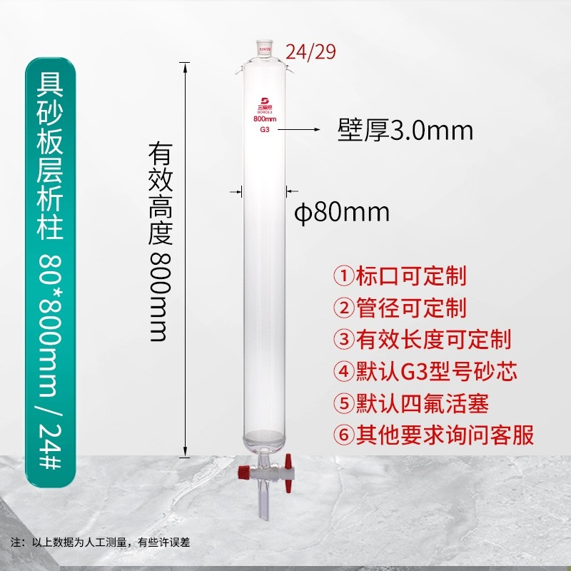 具砂板加厚层析柱