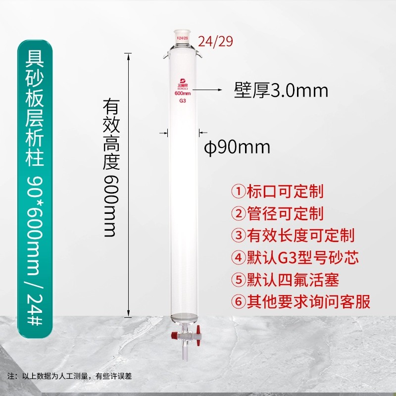 具砂板加厚层析柱