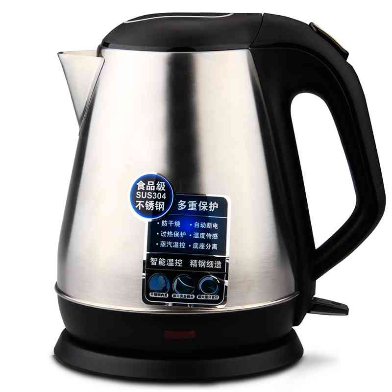 电热水壶1.5L(黑)(台)单层不锈钢