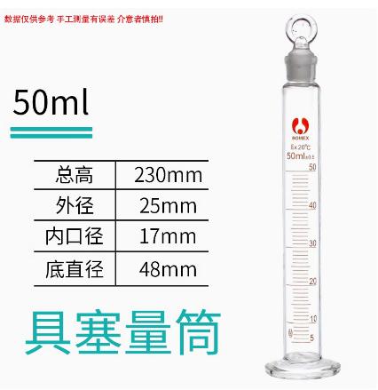 玻璃具塞量筒