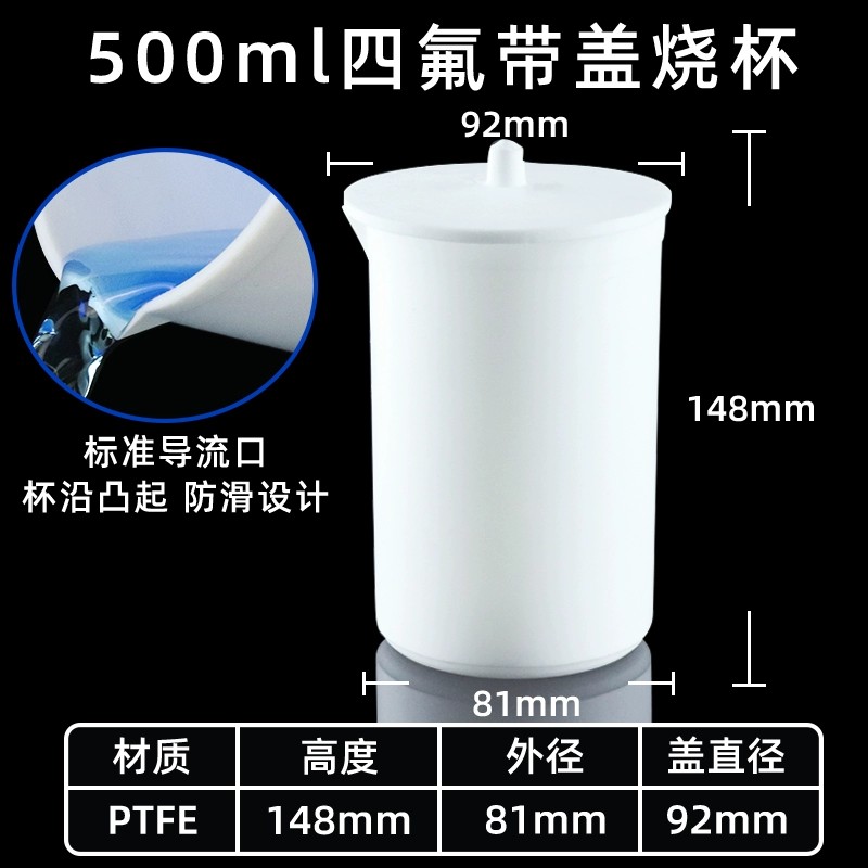 聚四氟乙烯烧杯 带盖