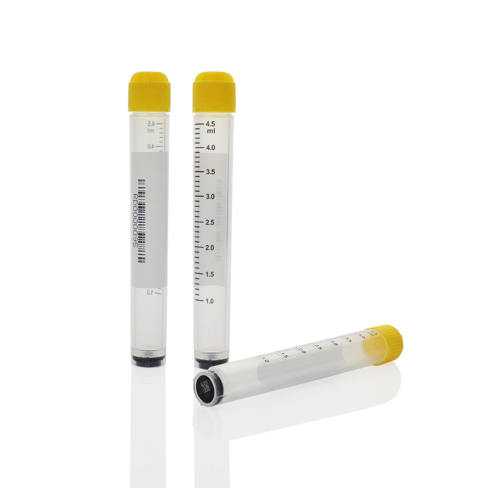23455 5.0ml盒装2D冻存管,黄色外旋盖,四码