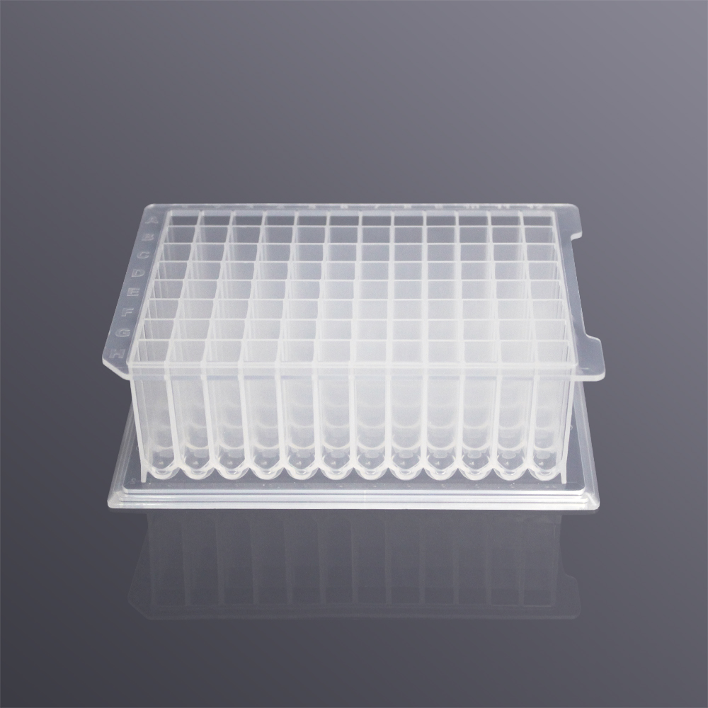 DWS-96-UC-2200G 2.2ml96孔方口U底透明深孔板,工字型