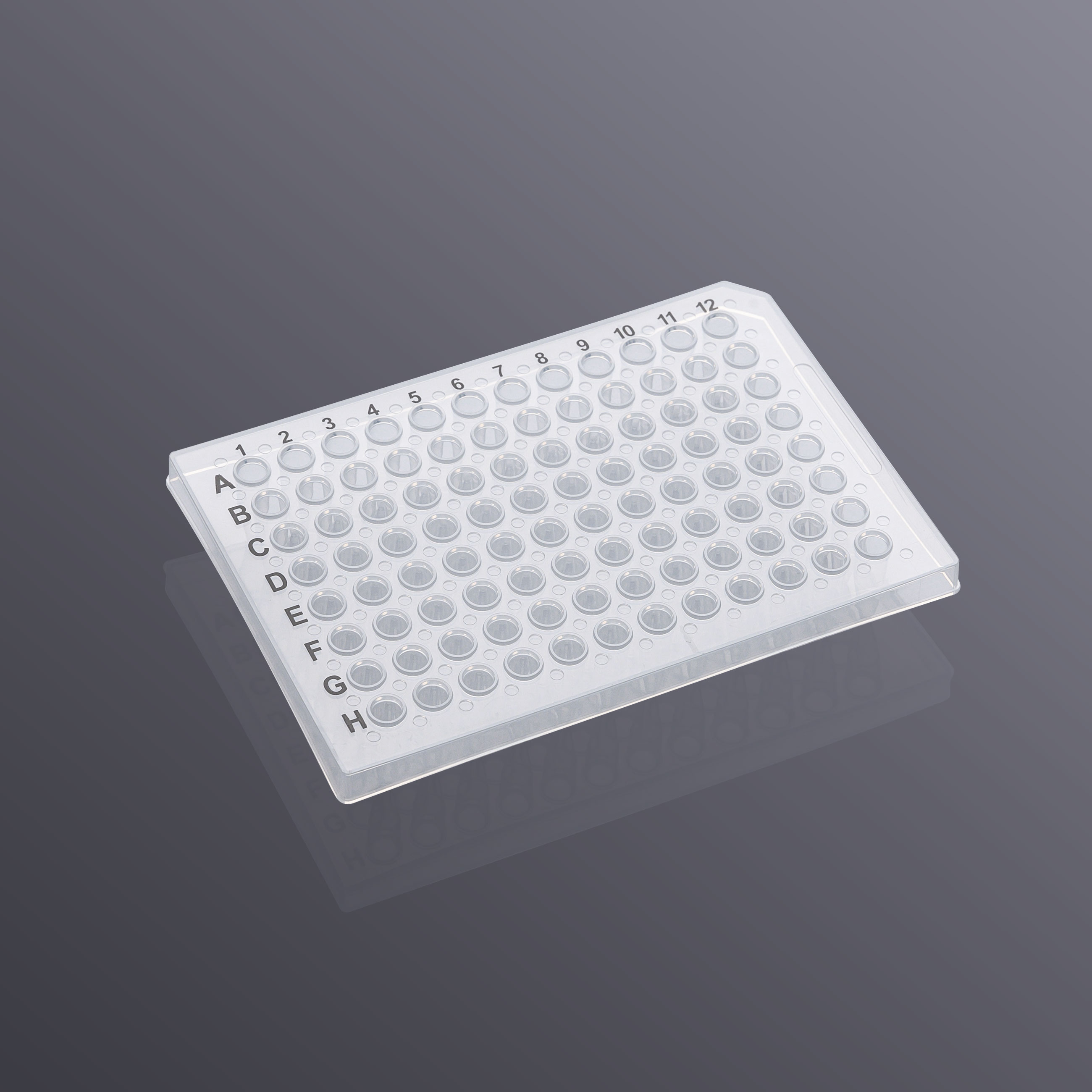 MP-96-HS-0200 0.2ml96孔半裙边PCR板,透明