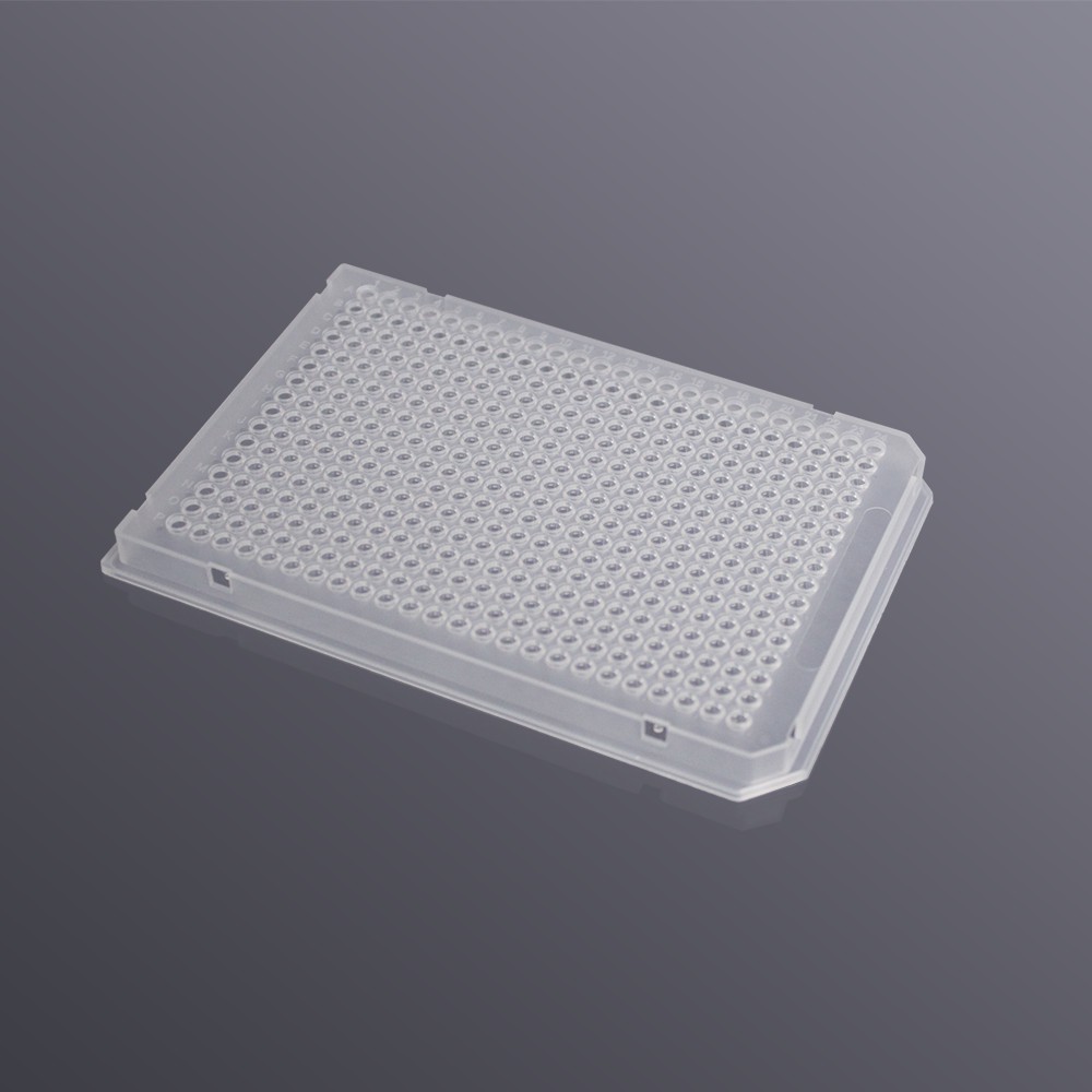 PP-384-FS-0040 384孔40ul全裙边PCR板,A24、P24切角,透明管