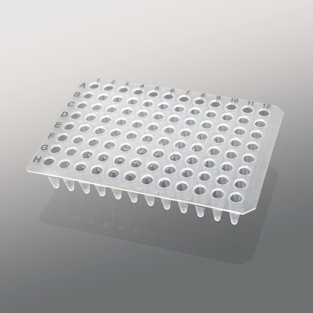 PP-96-NS-0200 0.2ml96孔无裙边PCR板,透明