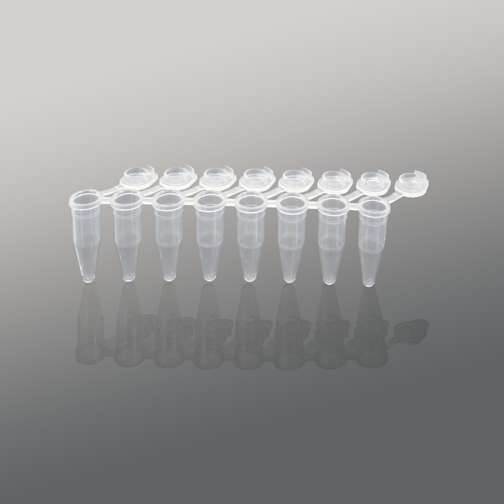 PST-0208-AFT-C 0.2ml连盖平盖八排管