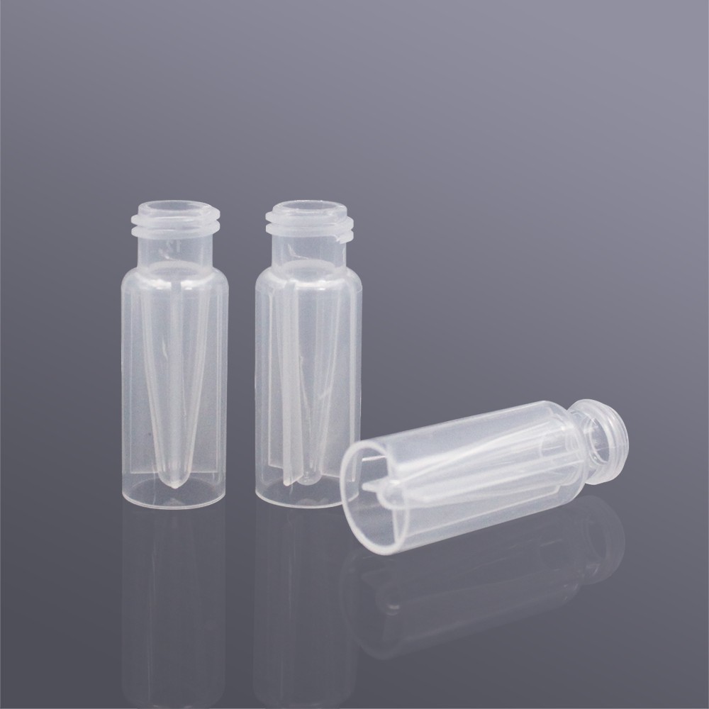0.3ml螺口透明塑料进样瓶,含内插管