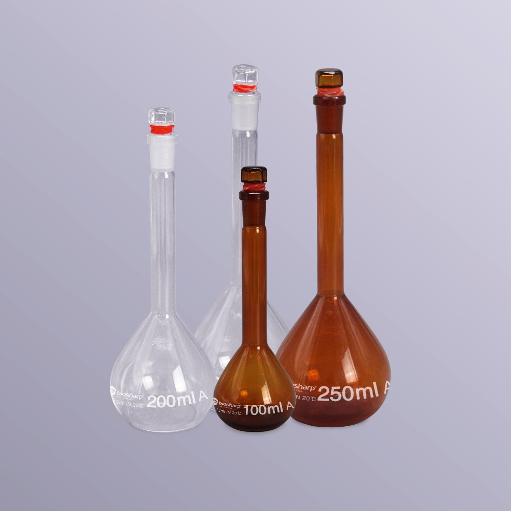 10ml琥珀色容量瓶,带玻璃塞
