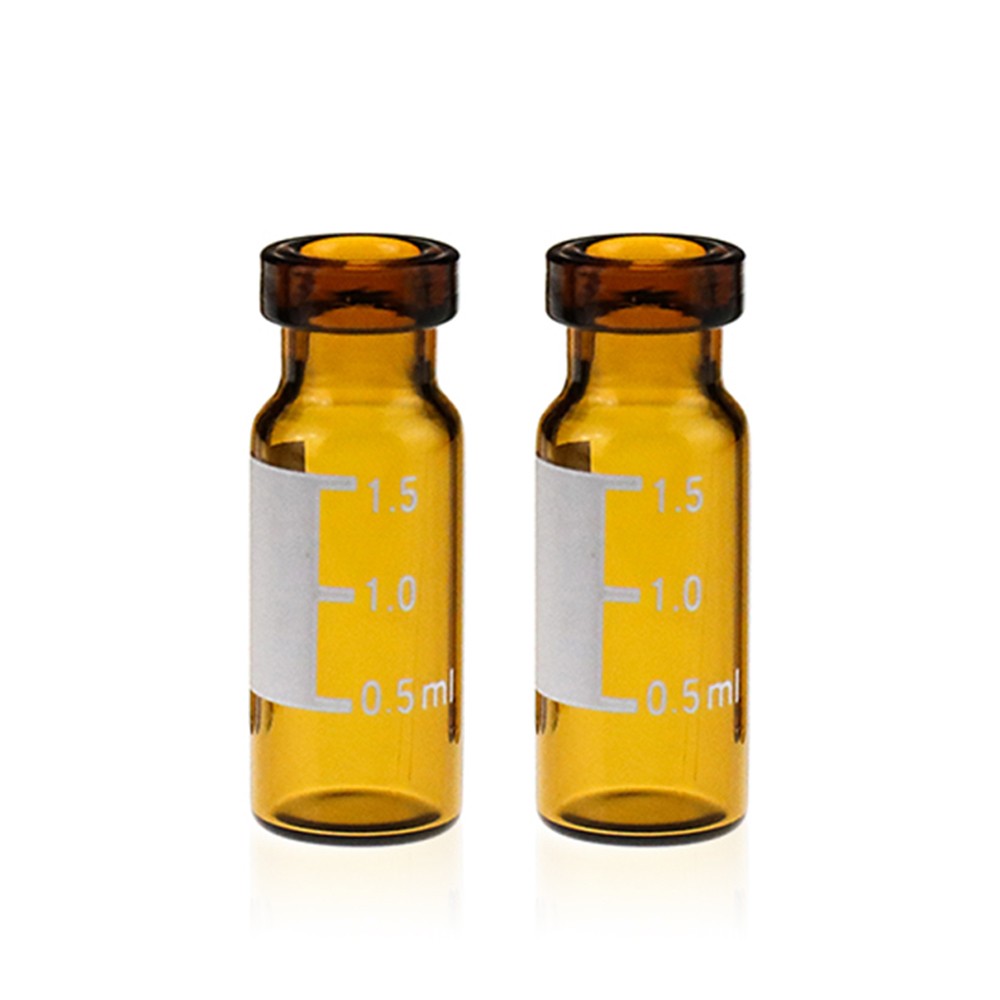2ml钳口棕色玻璃进样瓶,带刻度