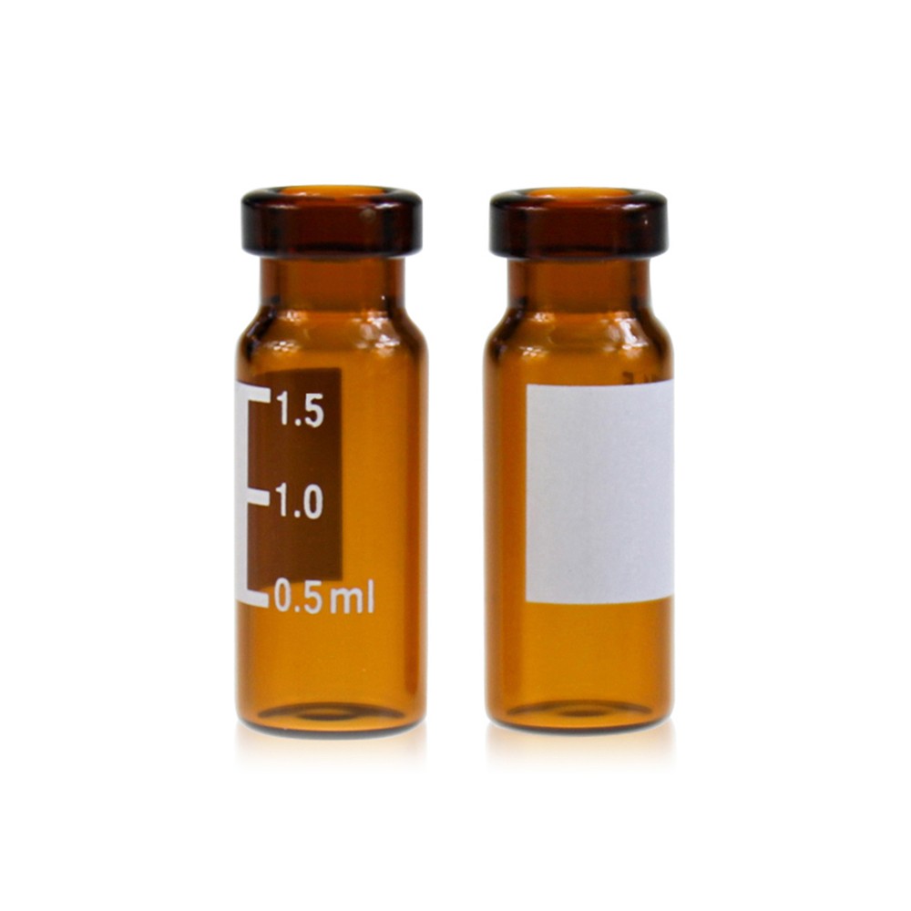 BS-JYP-CR-020SG 白鲨2ml钳口棕色玻璃进样瓶,带刻度,进口玻璃