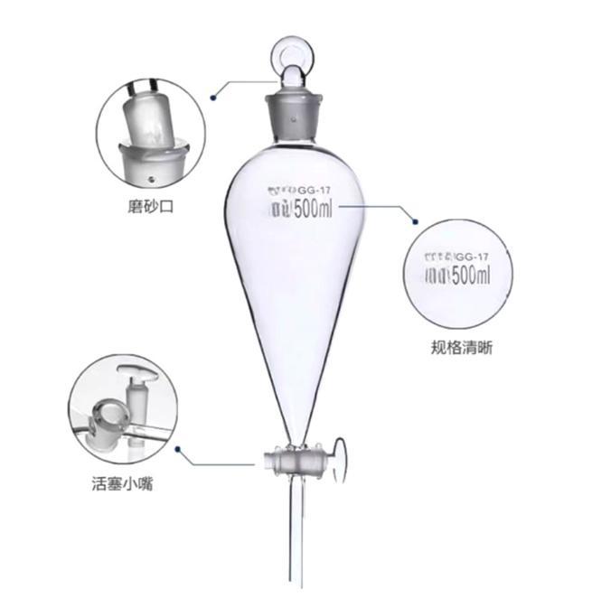 梨形分液漏斗（高硼硅）