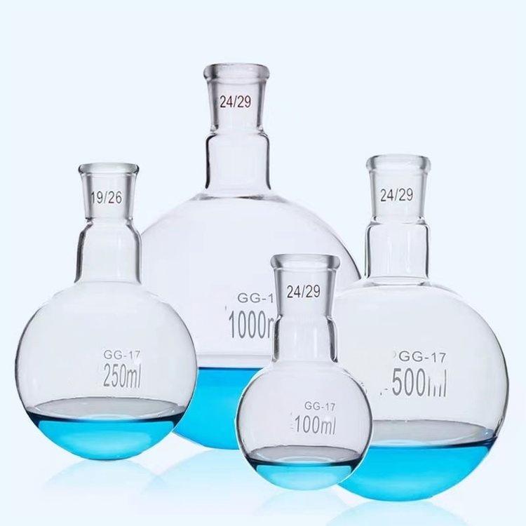 高硼硅单口圆底烧瓶（短颈）（一次成型）